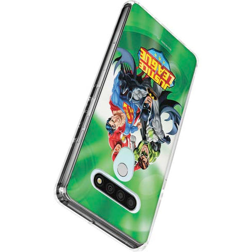 Justice League Team Power Up Green LG Stylo 6 Clear Case