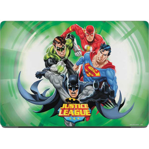 Justice League Team Power Up Green MacBook Pro 14in (2021-24) Skin