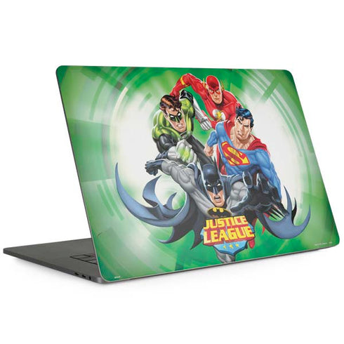 Justice League Team Power Up Green Apple MacBook Pro 15-inch Skin