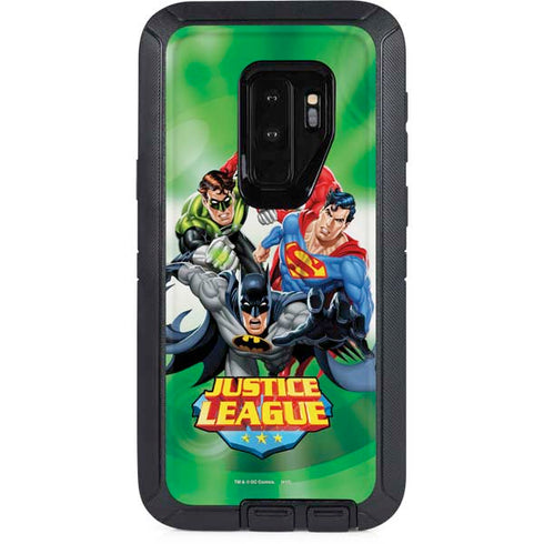 Justice League Team Power Up Green Otterbox Defender Galaxy Skin