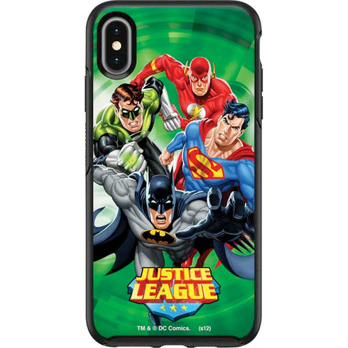 Justice League Team Power Up Green Otterbox Symmetry iPhone Skin