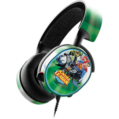 Justice League Team Power Up Green SteelSeries Arctis 3 Skin