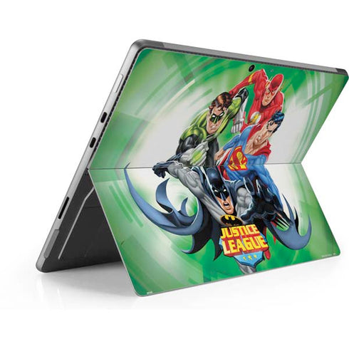 Justice League Team Power Up Green Surface Pro 9 Skin