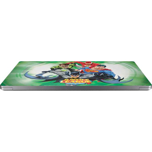 Justice League Team Power Up Green Universal Laptop 11in (8.8 x 6.2in) Skin