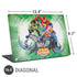 Justice League Team Power Up Green Universal Laptop 16.6in (13.4 x 9.7in) Skin