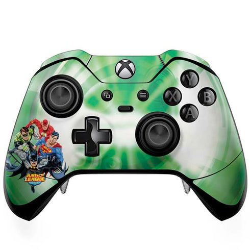 Justice League Team Power Up Green Xbox One Elite Controller Skin