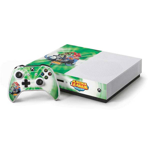 Justice League Team Power Up Green Xbox One Skins