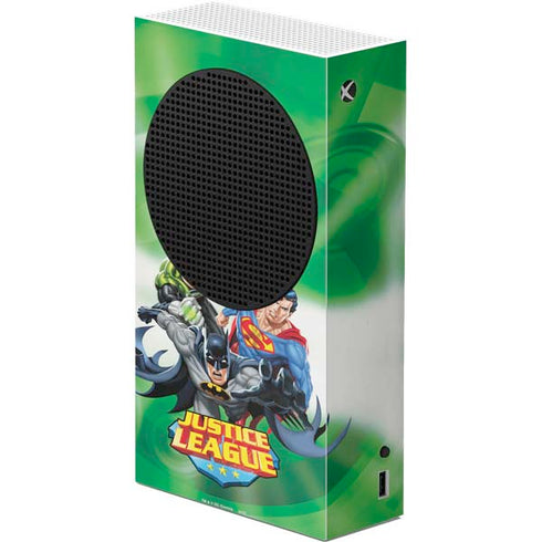 Justice League Team Power Up Green Xbox Series S Console Skin
