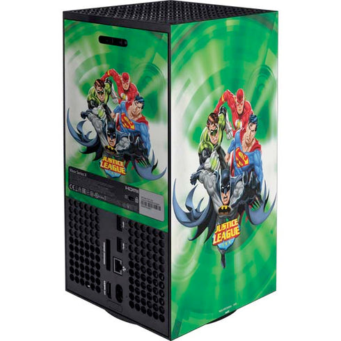 Justice League Team Power Up Green Xbox Series X Bundle Skin