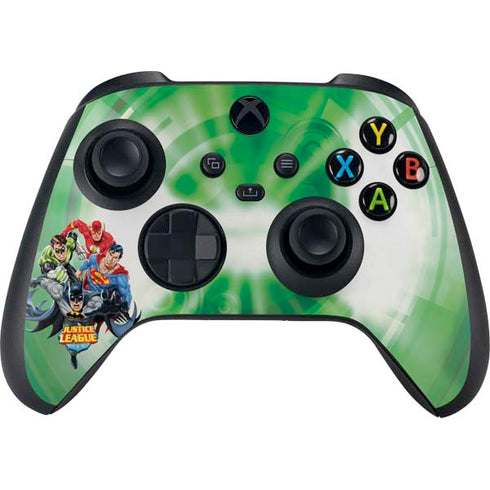 Justice League Team Power Up Green Xbox Series X Controller Skin
