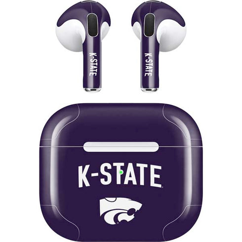 Kansas State University K-State Logo Apple AirPods (3rd Gen 2021) Skin