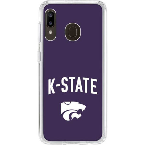 Kansas State University K-State Logo Galaxy A20 Clear Case