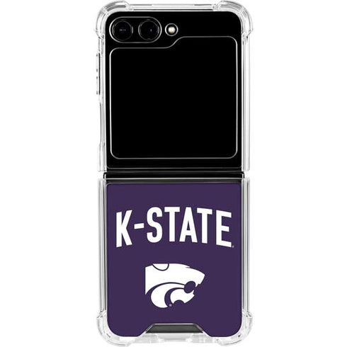 Kansas State University K-State Logo Galaxy Z Flip5 5G Clear Case