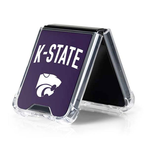 Kansas State University K-State Logo Galaxy Z Flip5 5G Clear Case