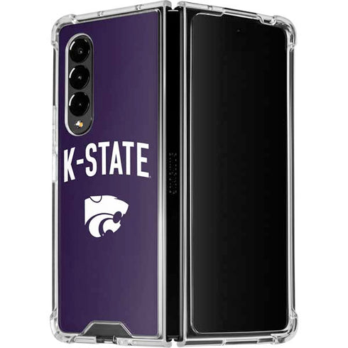 Kansas State University K-State Logo Galaxy Z Fold4 5G Clear Case