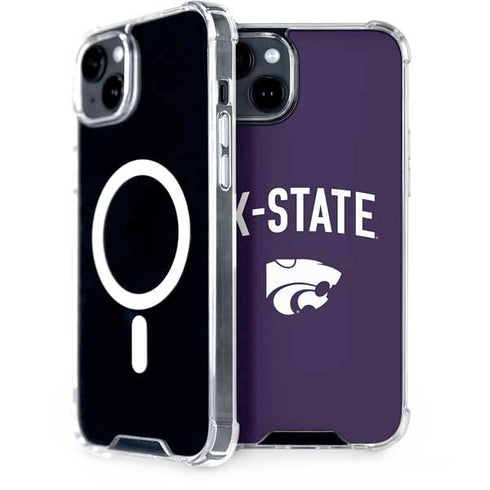 Kansas State University K-State Logo iPhone 15 Plus MagSafe Case