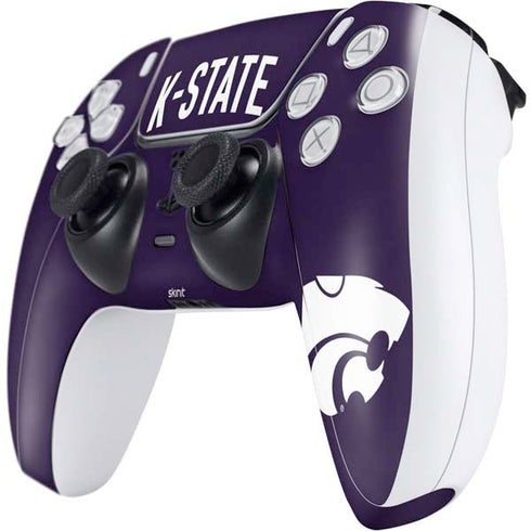 Kansas State University K-State Logo PS5 Controller Skin