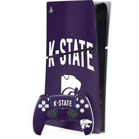 Kansas State University K-State Logo PS5 Slim Digital Edition Bundle Skin