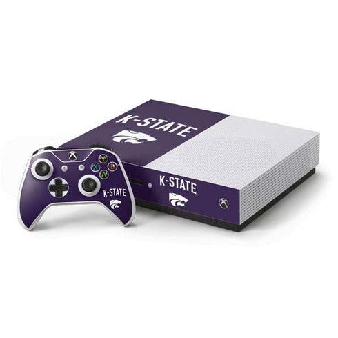 Kansas State University K-State Logo Xbox One S Console and Controller Bundle Skin