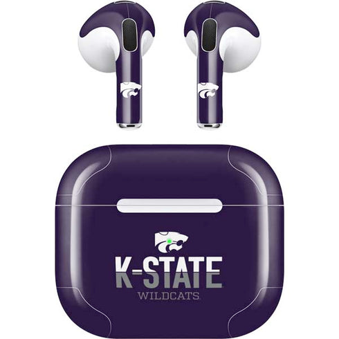 Kansas State University K-State Wildcats Gradient Apple AirPods (3rd Gen 2021) Skin