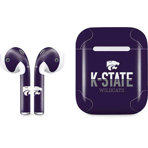 Kansas State University K-State Wildcats Gradient Apple AirPods Skin