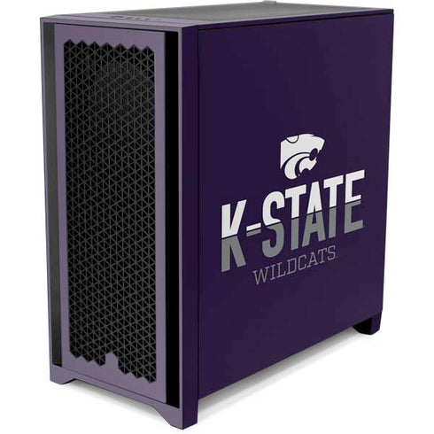 Kansas State University K-State Wildcats Gradient Corsair 4000D Tempered Glass Mid-Tower ATX Case Skin