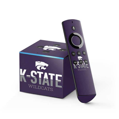 Kansas State University K-State Wildcats Gradient Fire TV Cube Skin