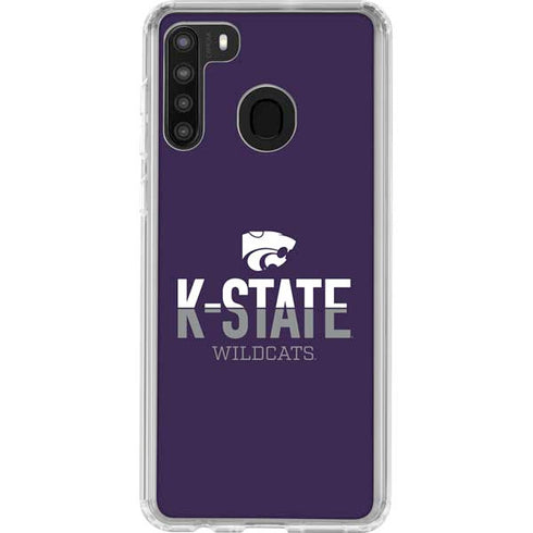 Kansas State University K-State Wildcats Gradient Galaxy A21 Clear Case