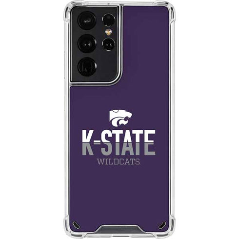 Kansas State University K-State Wildcats Gradient Galaxy S21 Ultra 5G Clear Case