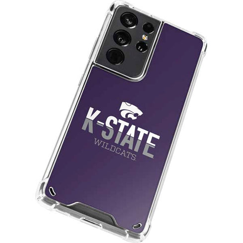 Kansas State University K-State Wildcats Gradient Galaxy S21 Ultra 5G Clear Case