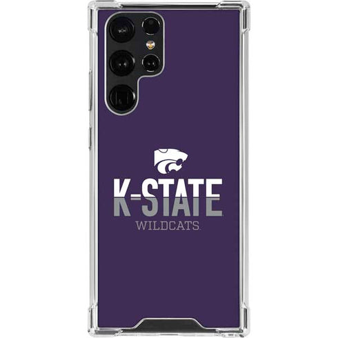 Kansas State University K-State Wildcats Gradient Galaxy S22 Ultra Clear Case