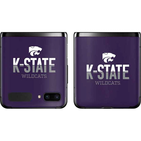 Kansas State University K-State Wildcats Gradient Galaxy Z Flip Skin