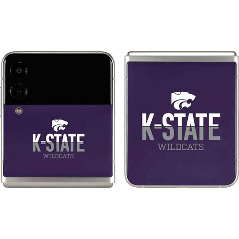 Kansas State University K-State Wildcats Gradient Galaxy Z Flip3 5G Skin