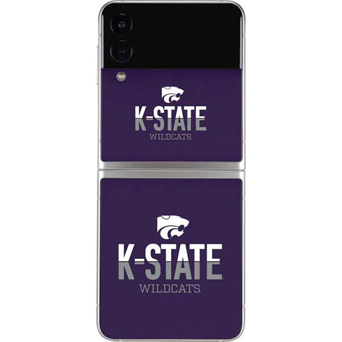Kansas State University K-State Wildcats Gradient Galaxy Z Flip3 5G Skin