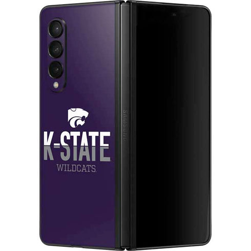 Kansas State University K-State Wildcats Gradient Galaxy Z Fold3 5G Skin