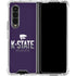 Kansas State University K-State Wildcats Gradient Galaxy Z Fold4 5G Clear Case