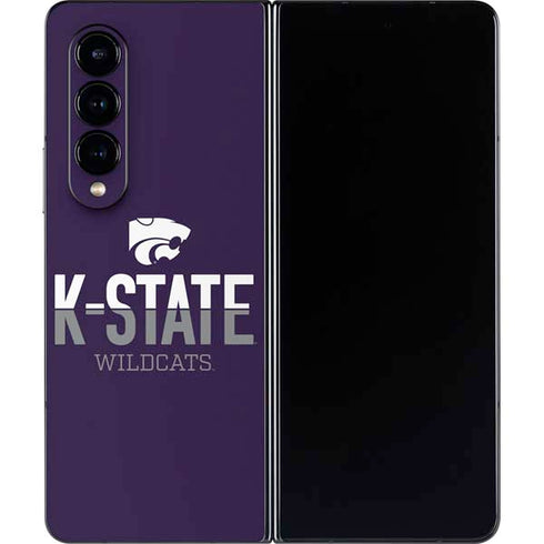 Kansas State University K-State Wildcats Gradient Galaxy Z Fold4 5G Skin
