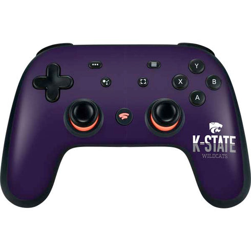 Kansas State University K-State Wildcats Gradient Google Stadia Controller Skin