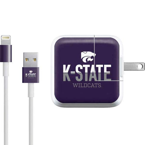 Kansas State University K-State Wildcats Gradient iPad Charger (10W USB) Skin