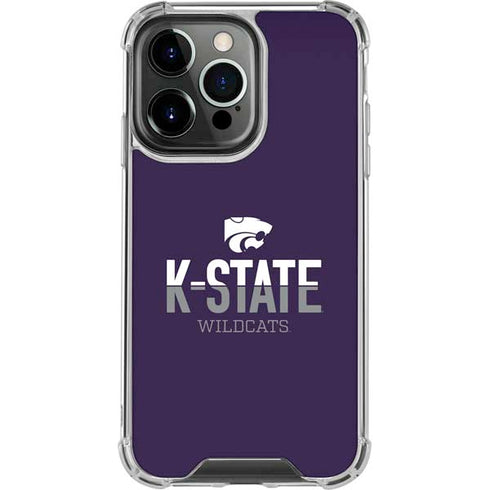 Kansas State University K-State Wildcats Gradient iPhone 13 Pro Clear Case