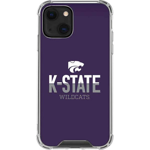 Kansas State University K-State Wildcats Gradient iPhone 14 Plus Clear Case