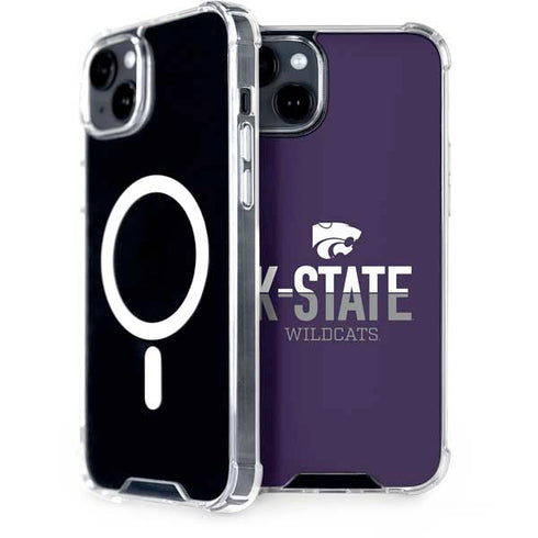Kansas State University K-State Wildcats Gradient iPhone 15 Plus MagSafe Case