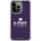 Kansas State University K-State Wildcats Gradient iPhone 15 Pro Clear Case