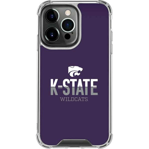 Kansas State University K-State Wildcats Gradient iPhone 14 Pro Clear Case