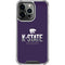 Kansas State University K-State Wildcats Gradient iPhone 14 Pro Clear Case