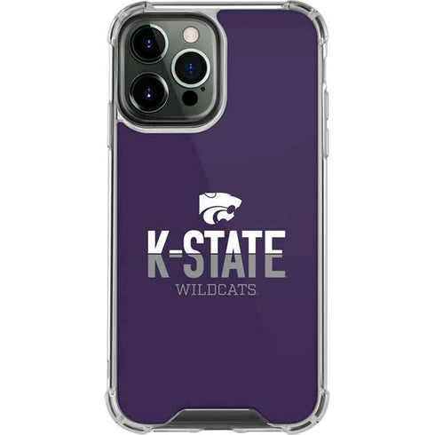 Kansas State University K-State Wildcats Gradient iPhone 14 Pro Max Clear Case