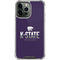 Kansas State University K-State Wildcats Gradient iPhone 14 Pro Max Clear Case