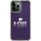 Kansas State University K-State Wildcats Gradient iPhone 15 Pro Max Clear Case