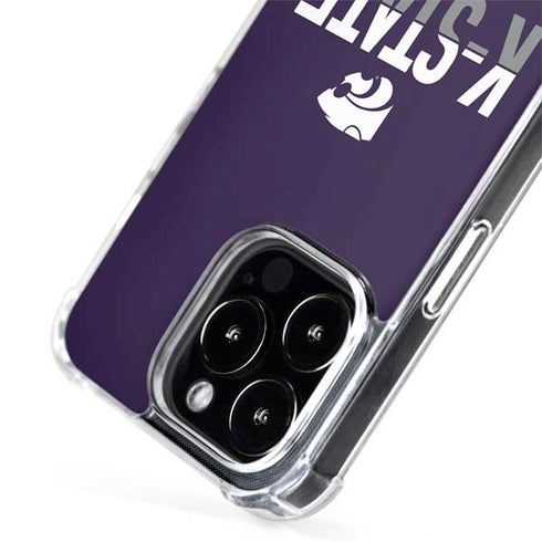 Kansas State University K-State Wildcats Gradient iPhone 15 Pro Max MagSafe Case