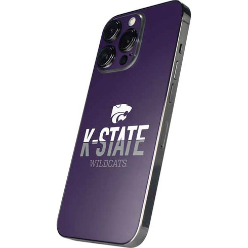 Kansas State University K-State Wildcats Gradient iPhone 14 Pro Max Skin